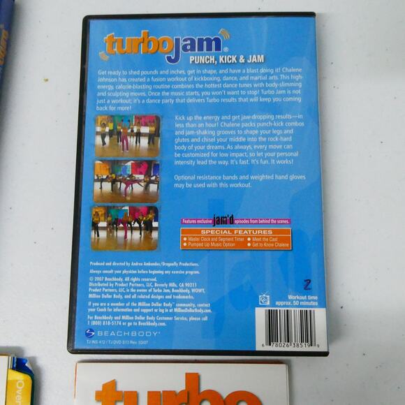 Turbo Jam Bundle Beachbody DVD's Guide book Weight loose Active at home workout - Picture 7 of 9